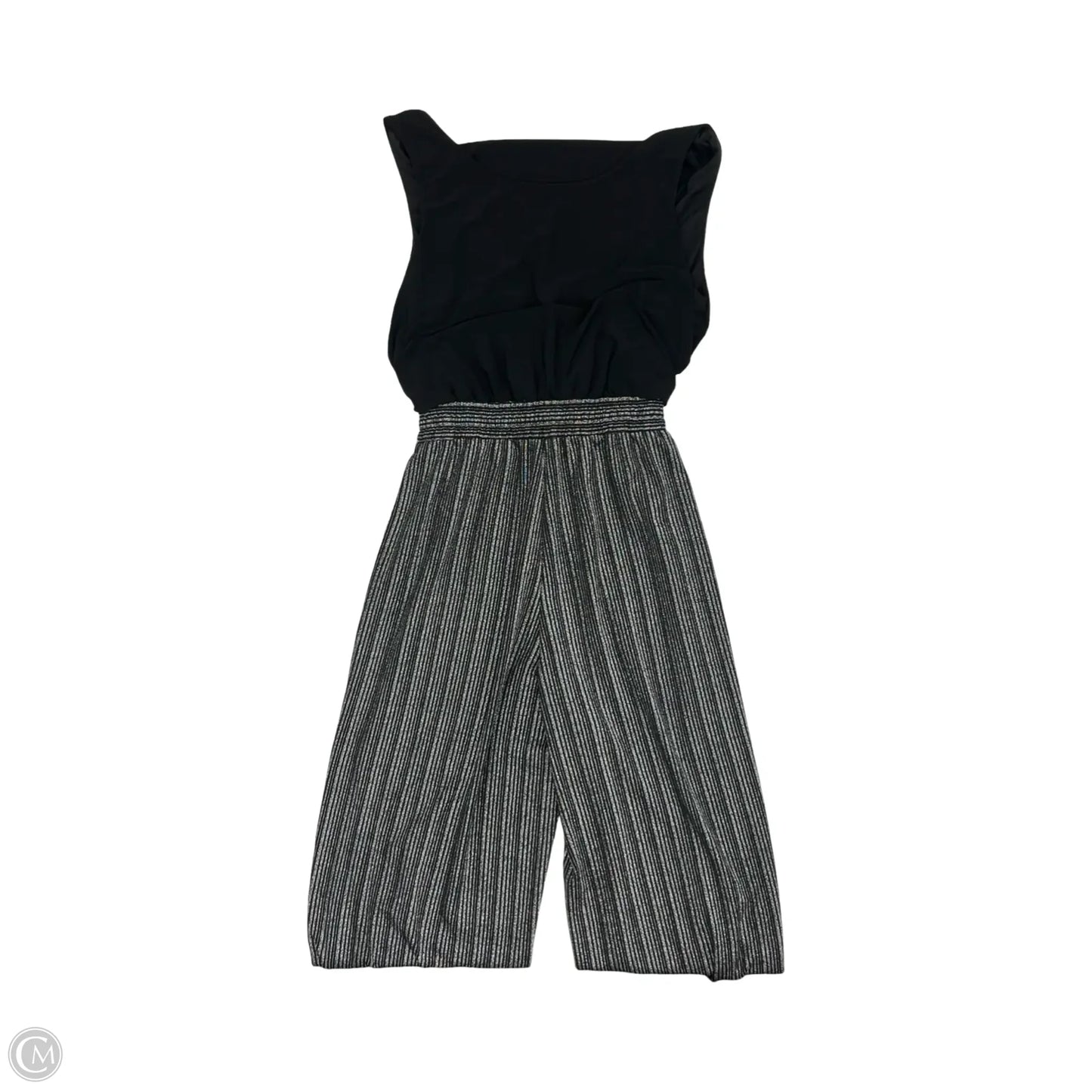 Jumpsuit By Emma And Michele In Black & Silver, Size: Xl