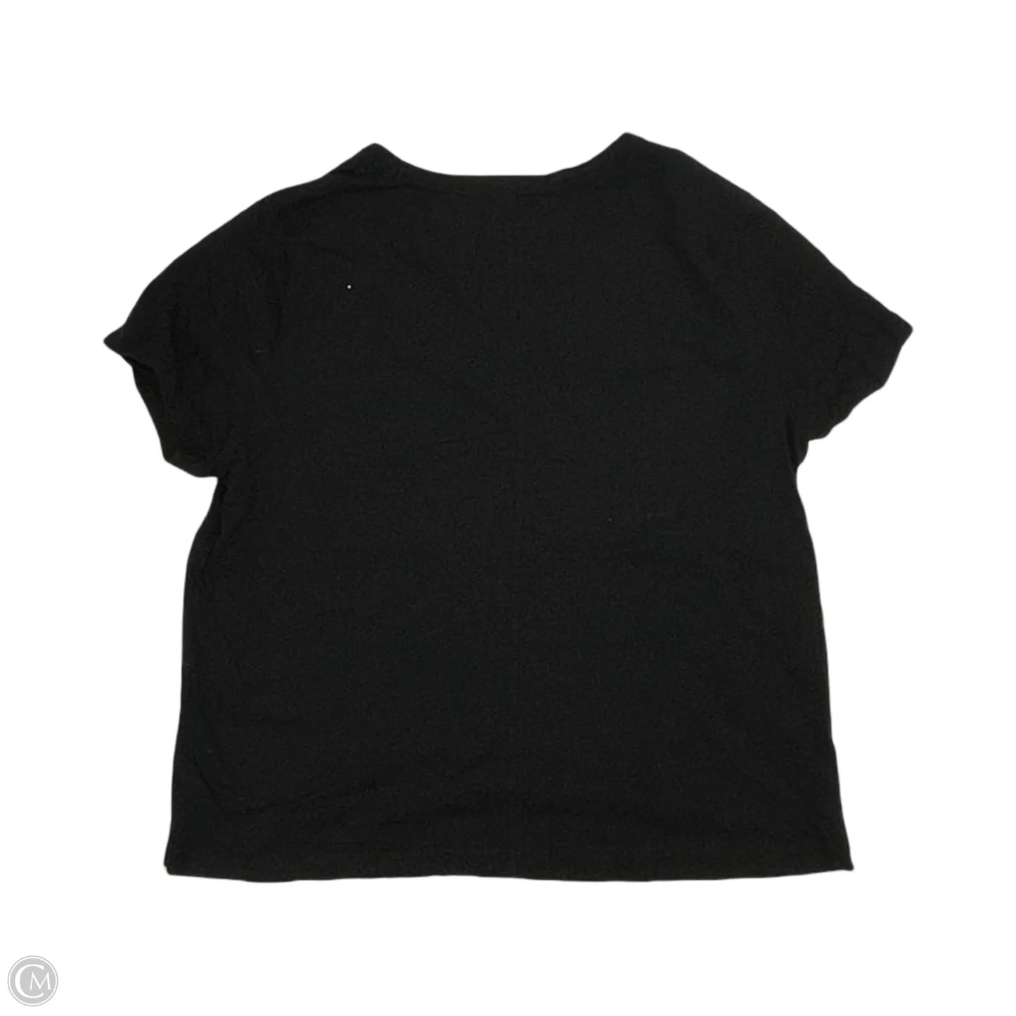 Top Short Sleeve By Loft In Black, Size: Xl