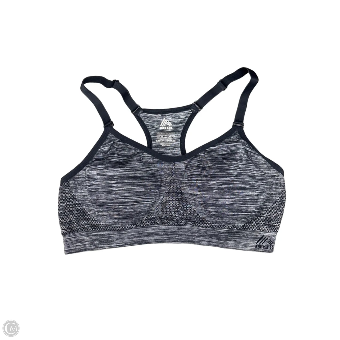 Athletic Bra By Rbx In Black & White, Size: L