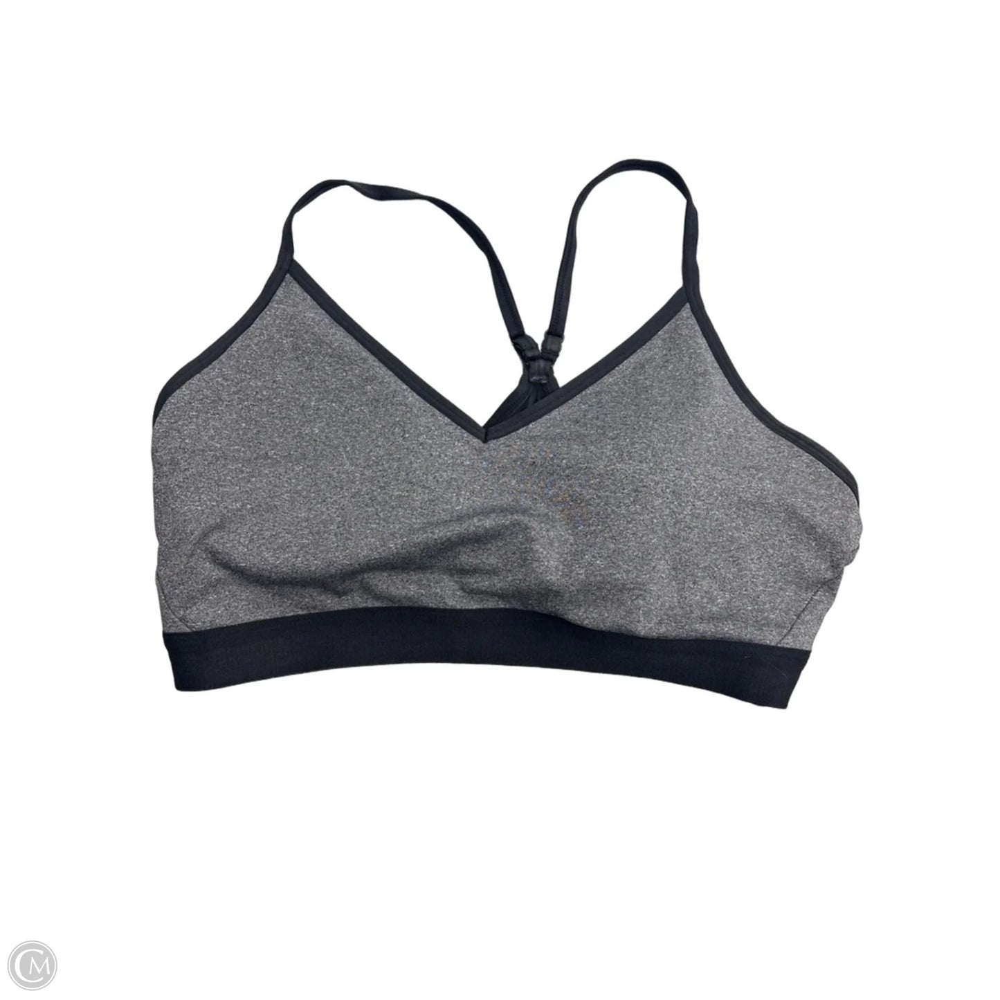 Athletic Bra By Athletic Works In Black & Grey, Size: Xl