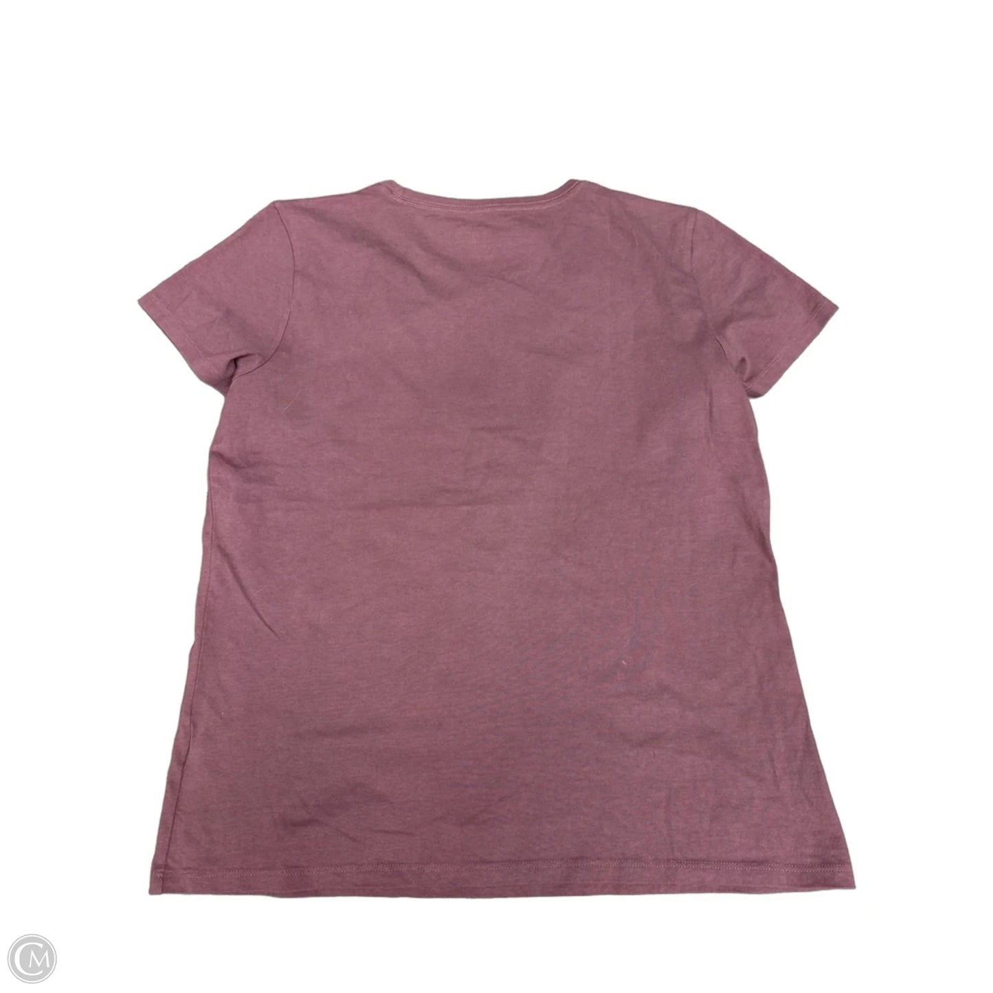 Top Short Sleeve By Life Is Good In Brown, Size: L