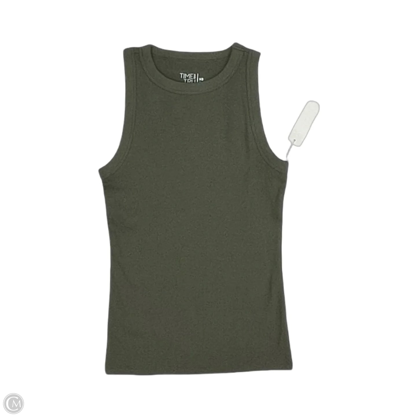 Tank Top By Time And Tru In Green, Size: Xs