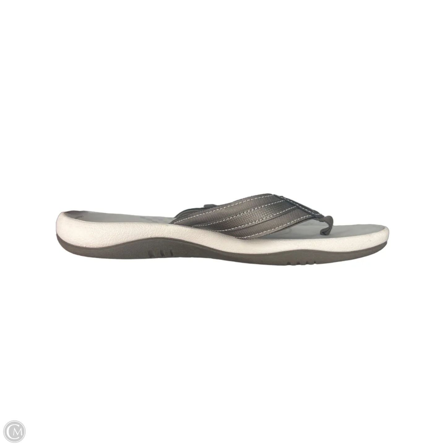 Sandals Flip Flops By Clarks In Bronze, Size: 10