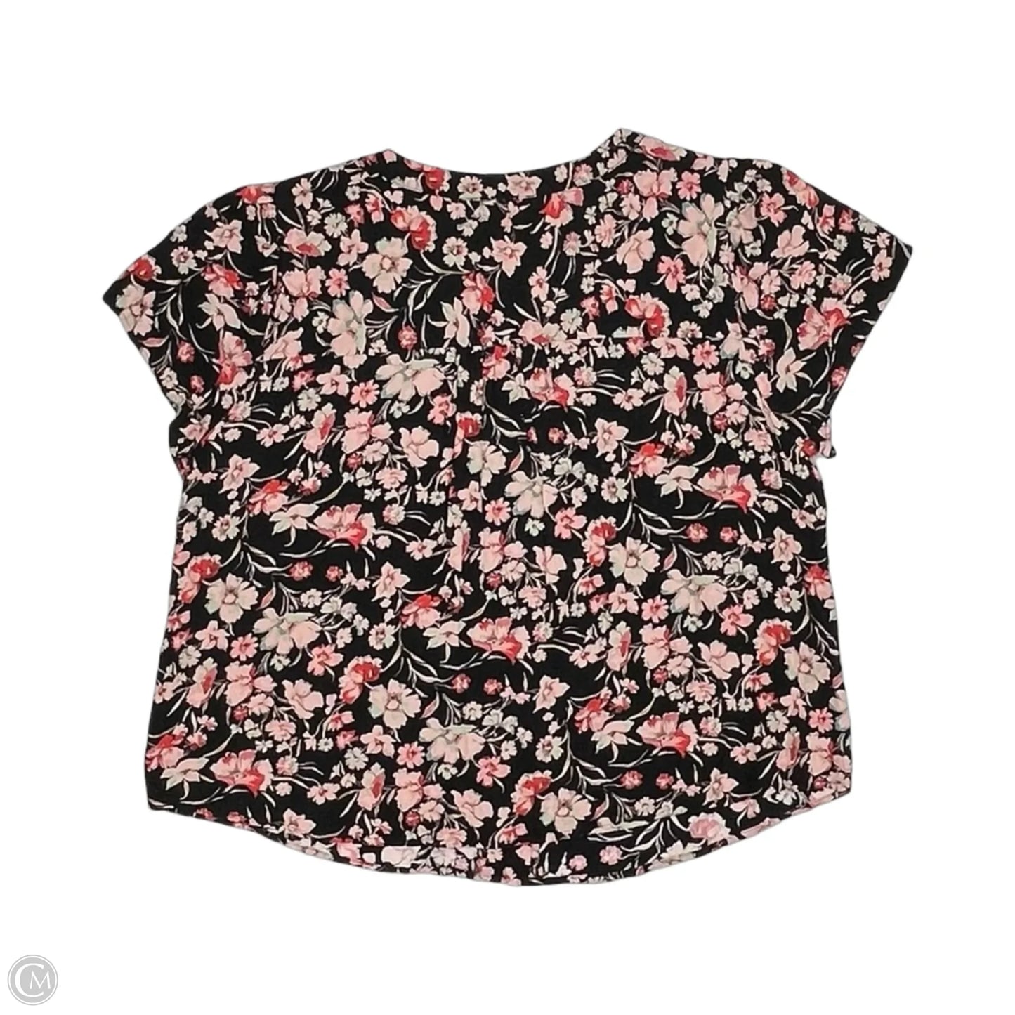 Blouse Short Sleeve By Sanctuary In Floral Print, Size: 1x