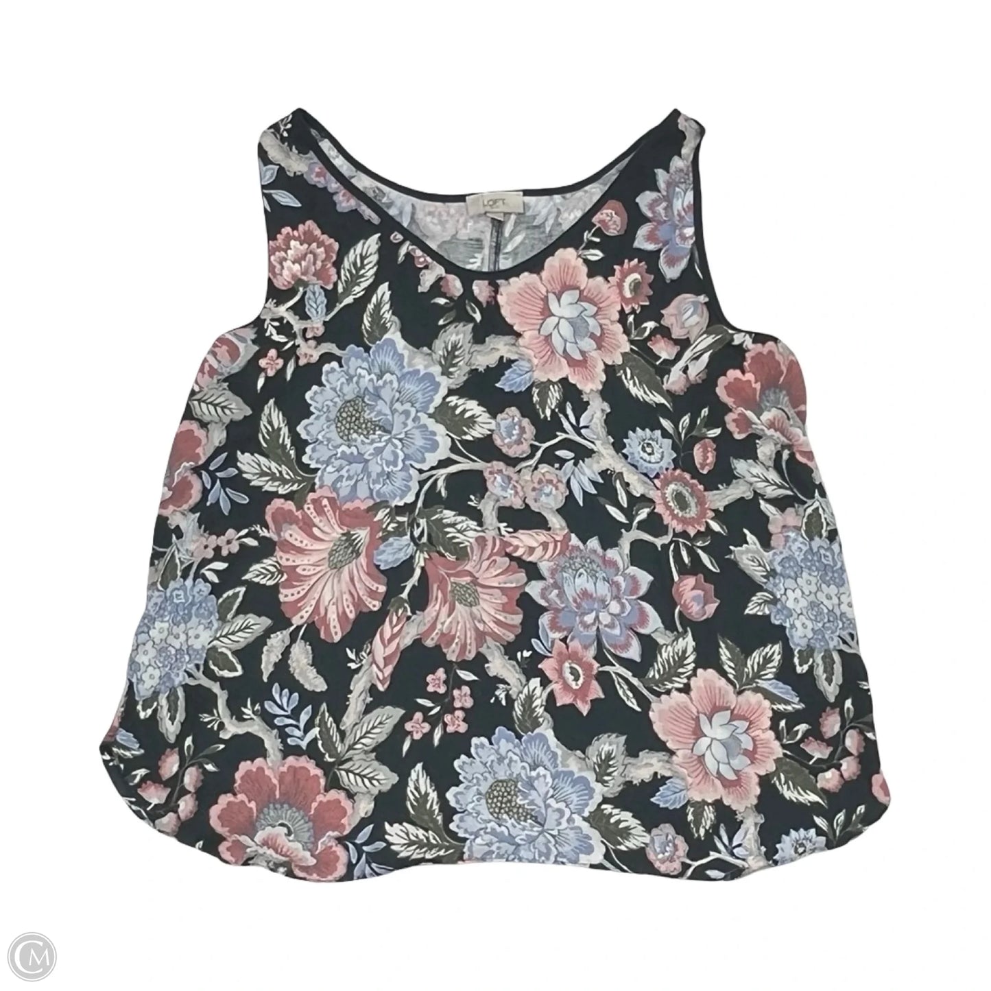 Blouse Sleeveless By Loft In Floral Print, Size: Xl
