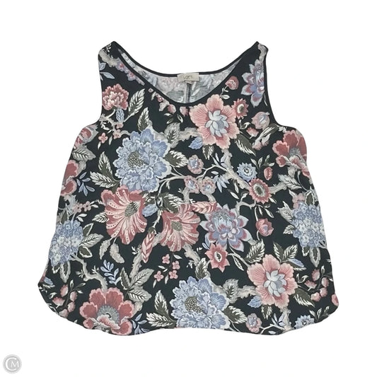 Blouse Sleeveless By Loft In Floral Print, Size: Xl