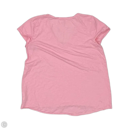 Top Short Sleeve Designer By Lilly Pulitzer In Pink, Size: Xl