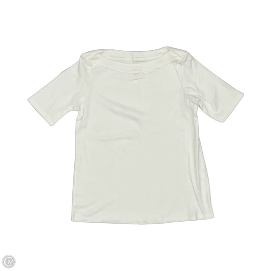 Top Short Sleeve By J. Jill In Cream, Size: S