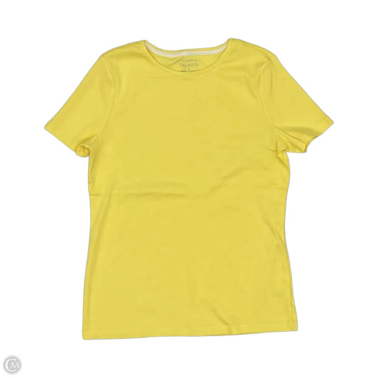 Top Short Sleeve By Talbots In Yellow, Size: M