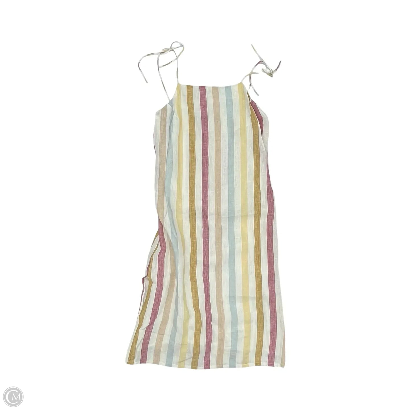 Dress Casual Midi By Clothes Mentor In Striped Pattern, Size: L