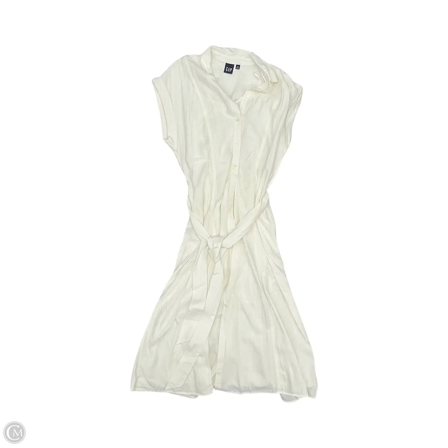 Dress Party Midi By Gap In White, Size: M