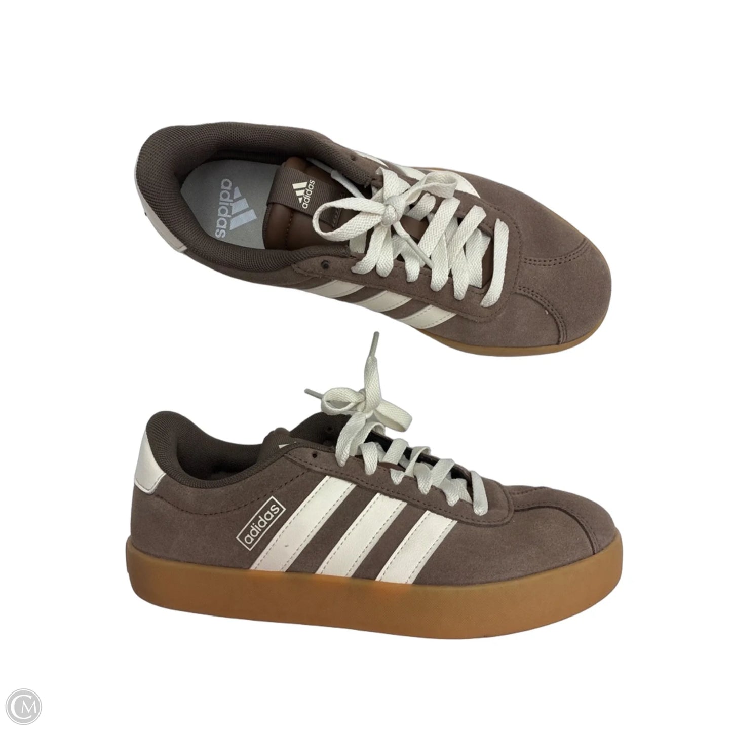 Shoes Sneakers By Adidas In Brown & Cream, Size: 8