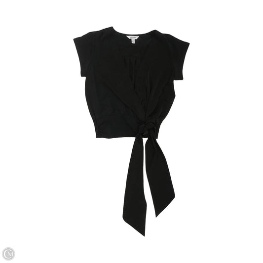 Blouse Short Sleeve By Nine West In Black, Size: S