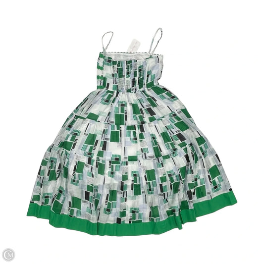 Dress Party Midi By Thml In Green & White, Size: S