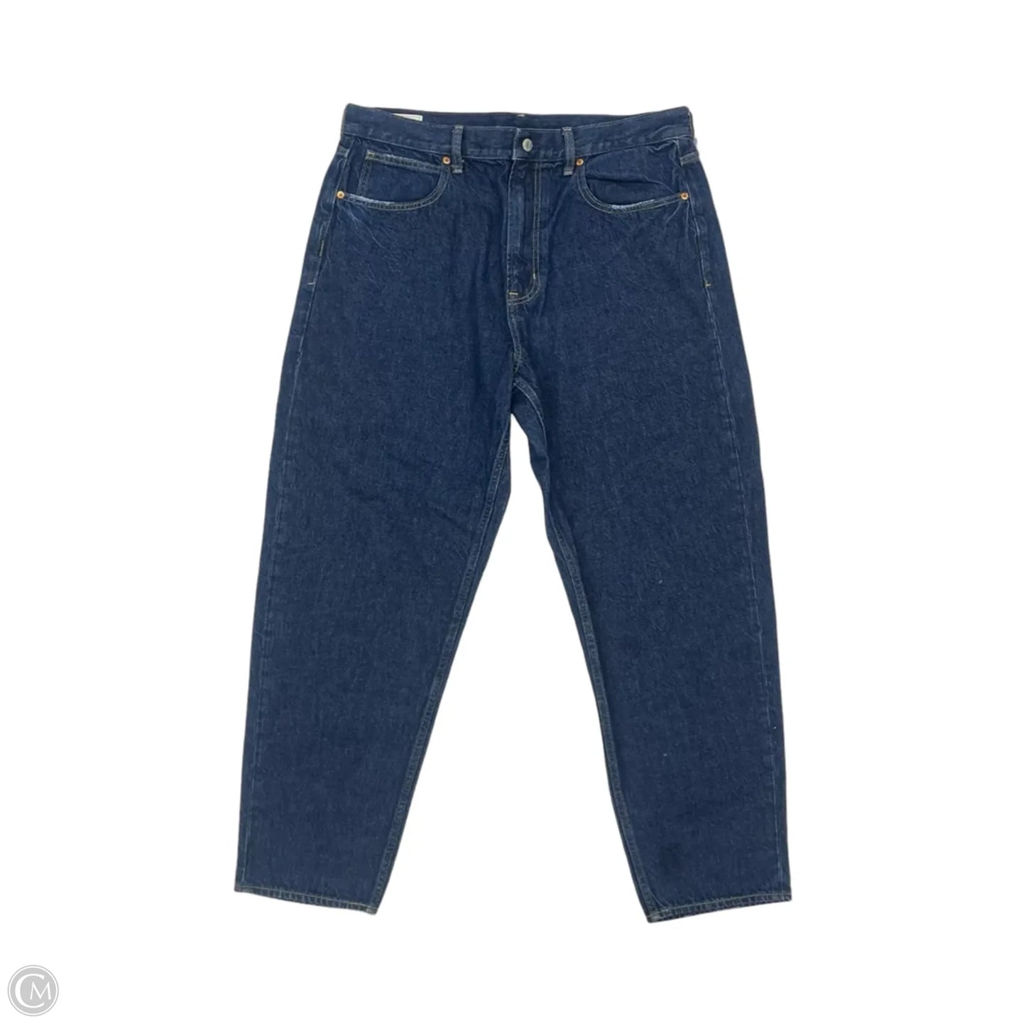 Jeans Straight By Gap In Blue Denim, Size: 16