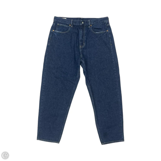 Jeans Straight By Gap In Blue Denim, Size: 16