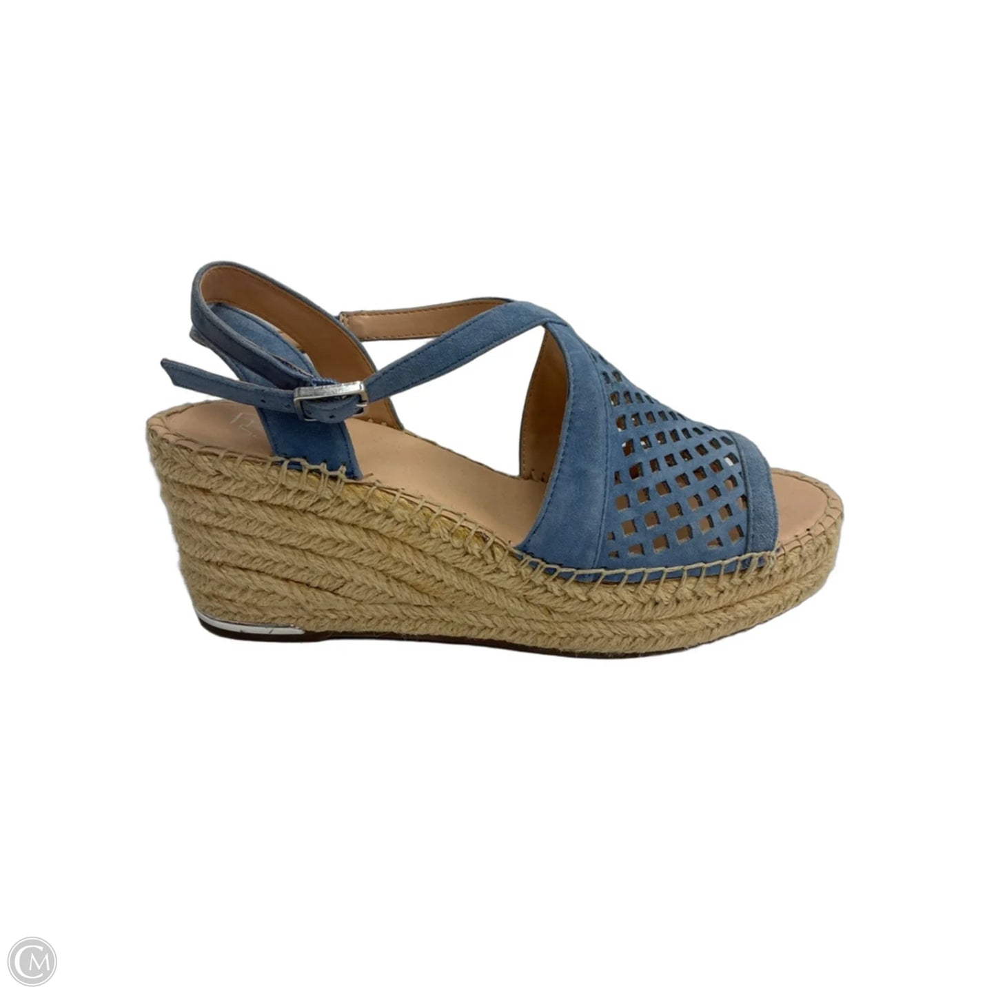 Sandals Heels Wedge By Franco Sarto In Blue, Size: 9
