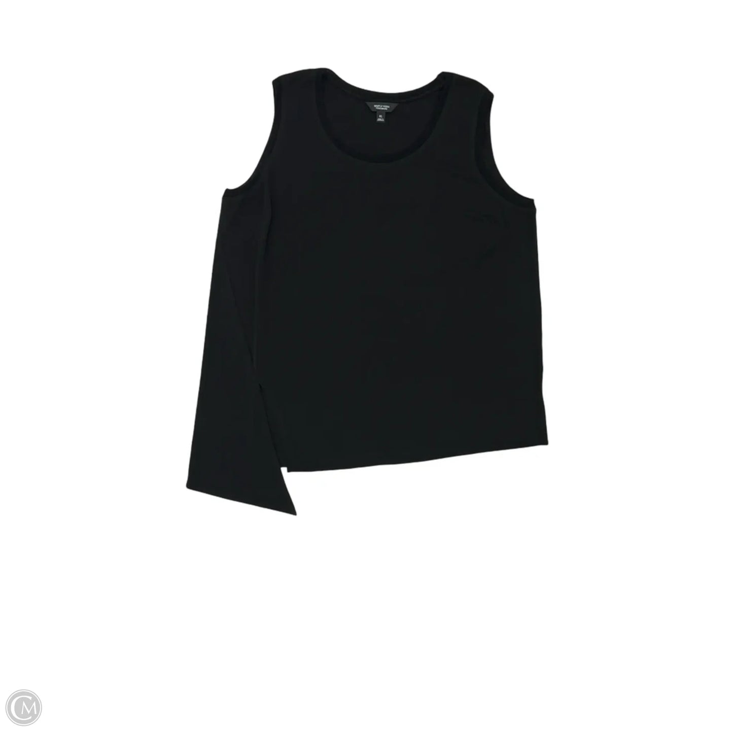 Blouse Sleeveless By Simply Vera In Black, Size: Xl