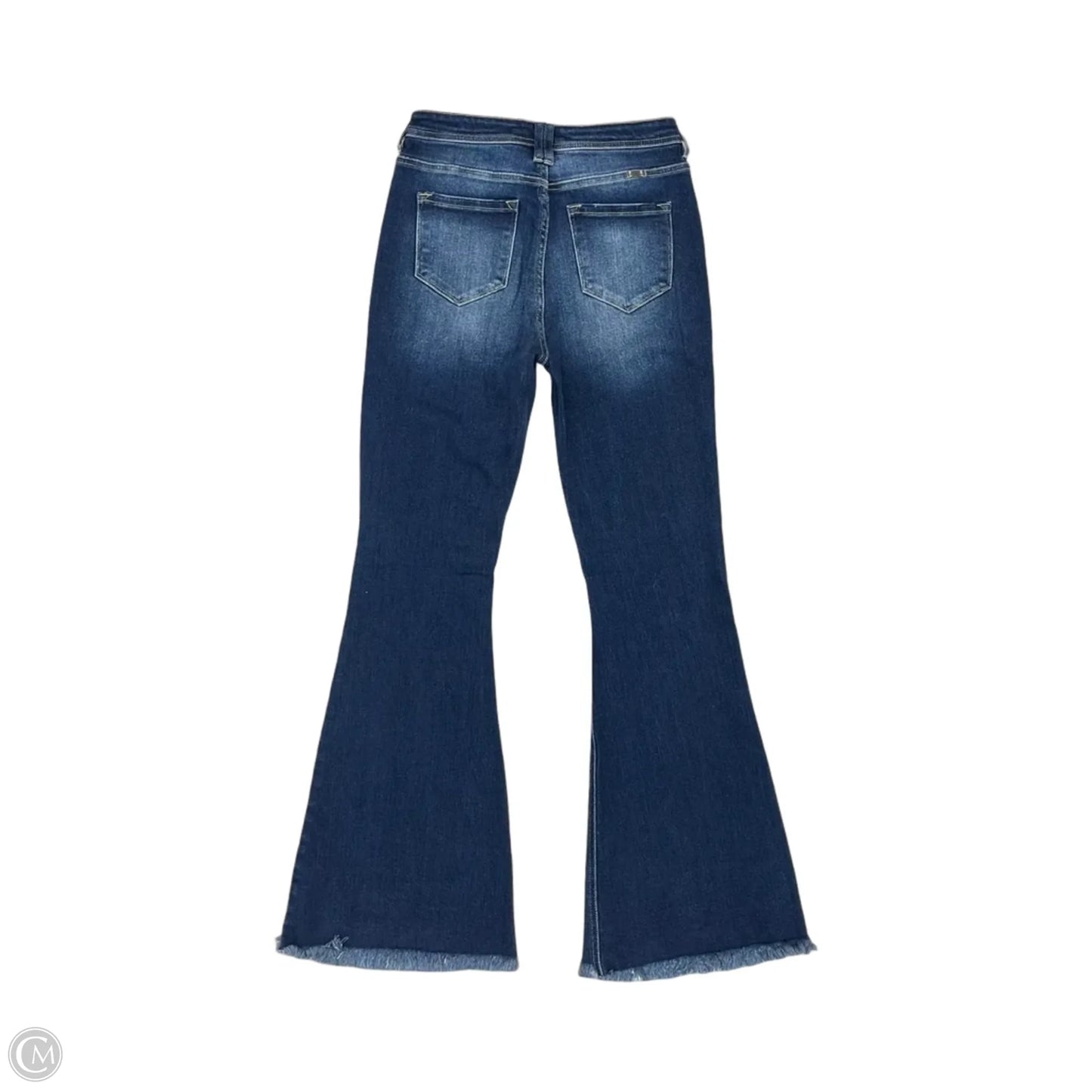 Jeans Flared By Kancan In Blue Denim, Size: 6