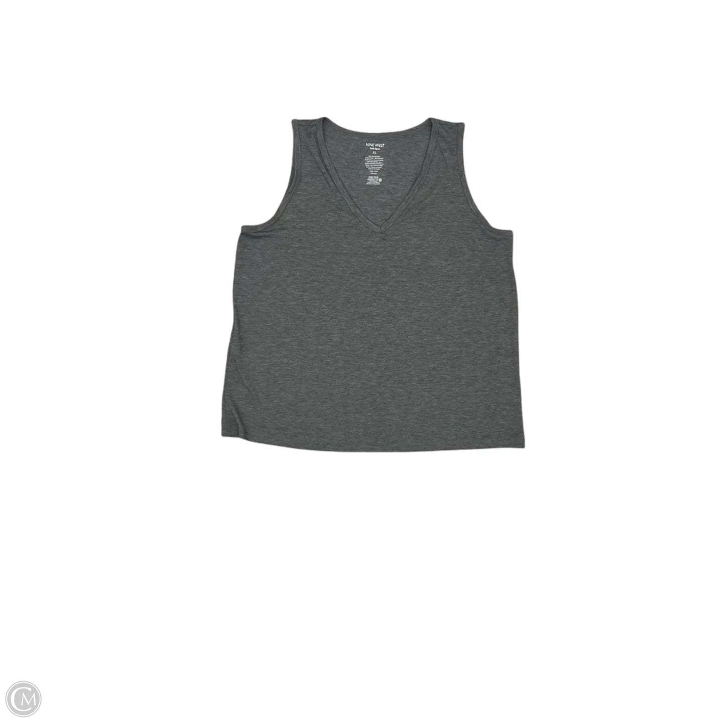 Tank Top By Nine West In Grey, Size: Xl