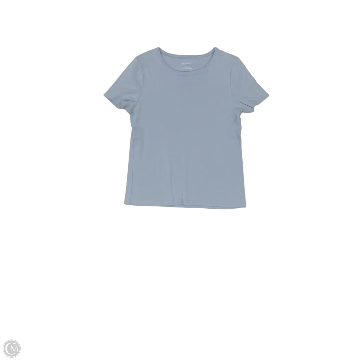 Top Short Sleeve By Talbots In Blue, Size: L