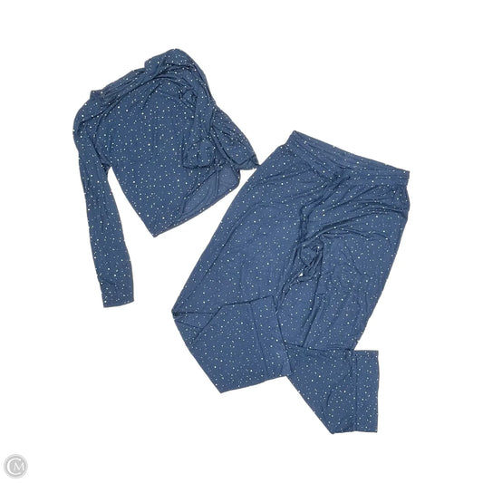 Pajamas 2pc By Gap In Blue & Cream, Size: M