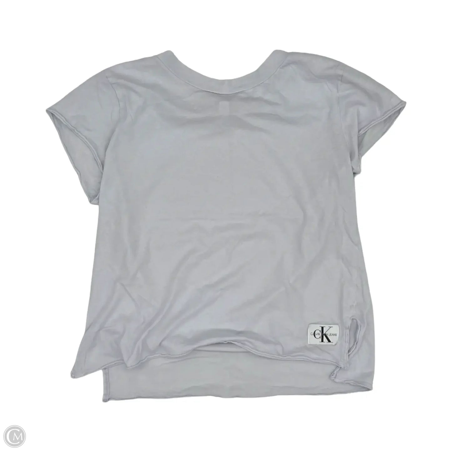 Top Short Sleeve By Calvin Klein In Blue, Size: Xs