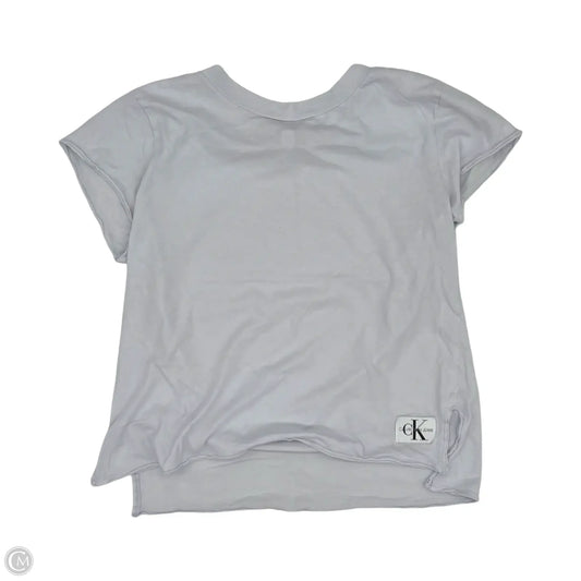 Top Short Sleeve By Calvin Klein In Blue, Size: Xs