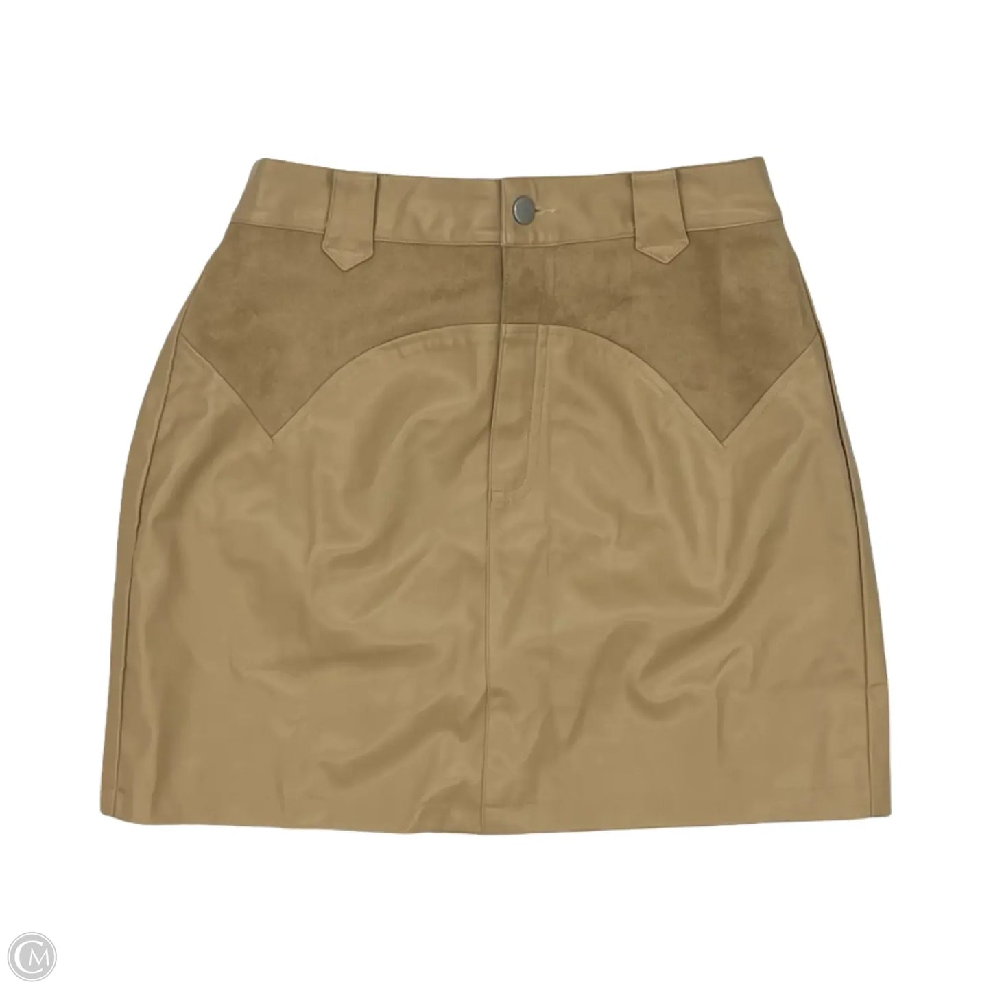 Skirt Mini & Short By Miss Sparkling In Tan, Size: L