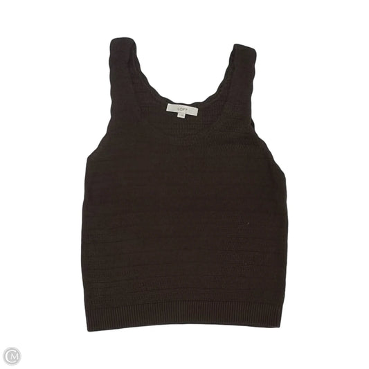 Blouse Sleeveless By Loft In Brown, Size: M