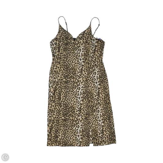 Dress Party Midi By Express In Leopard Print, Size: L