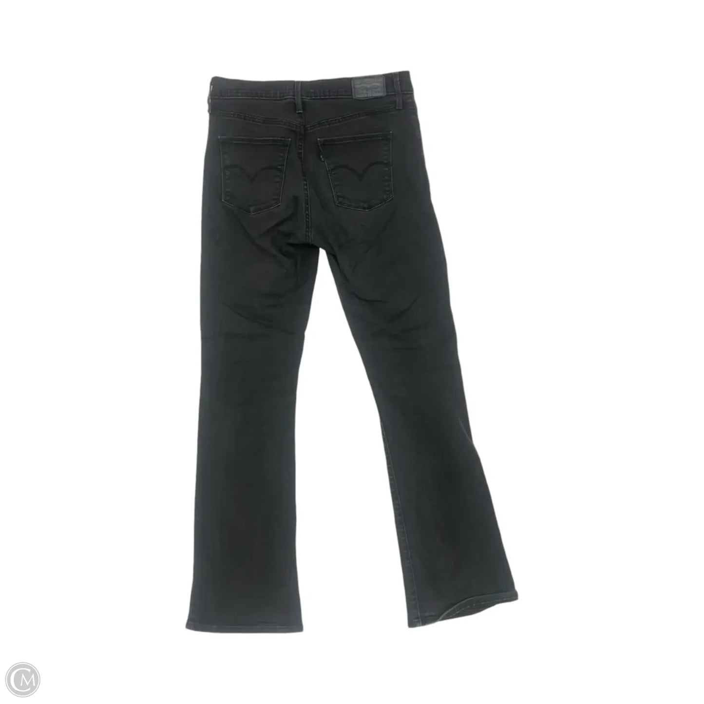 Jeans Boot Cut By Levis In Black Denim, Size: 10
