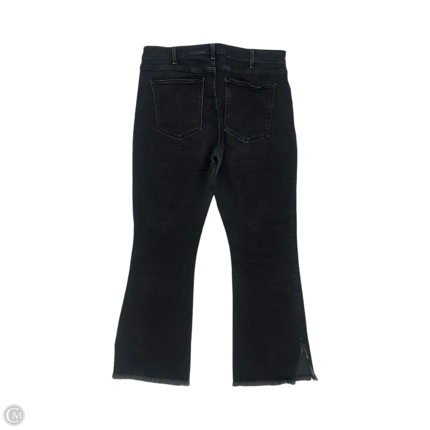 Jeans Boot Cut By Abercrombie And Fitch In Black Denim, Size: 14