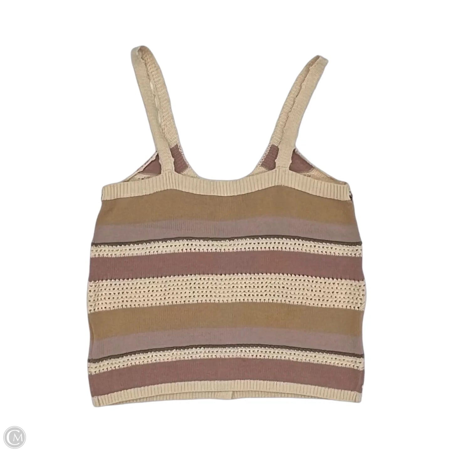 Top Sleeveless By Heartloom In Striped Pattern, Size: S