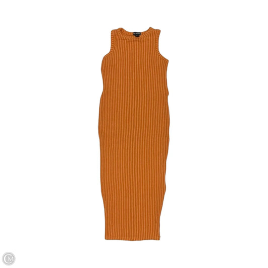 Dress Casual Midi By Pretty Little Thing In Orange, Size: 2
