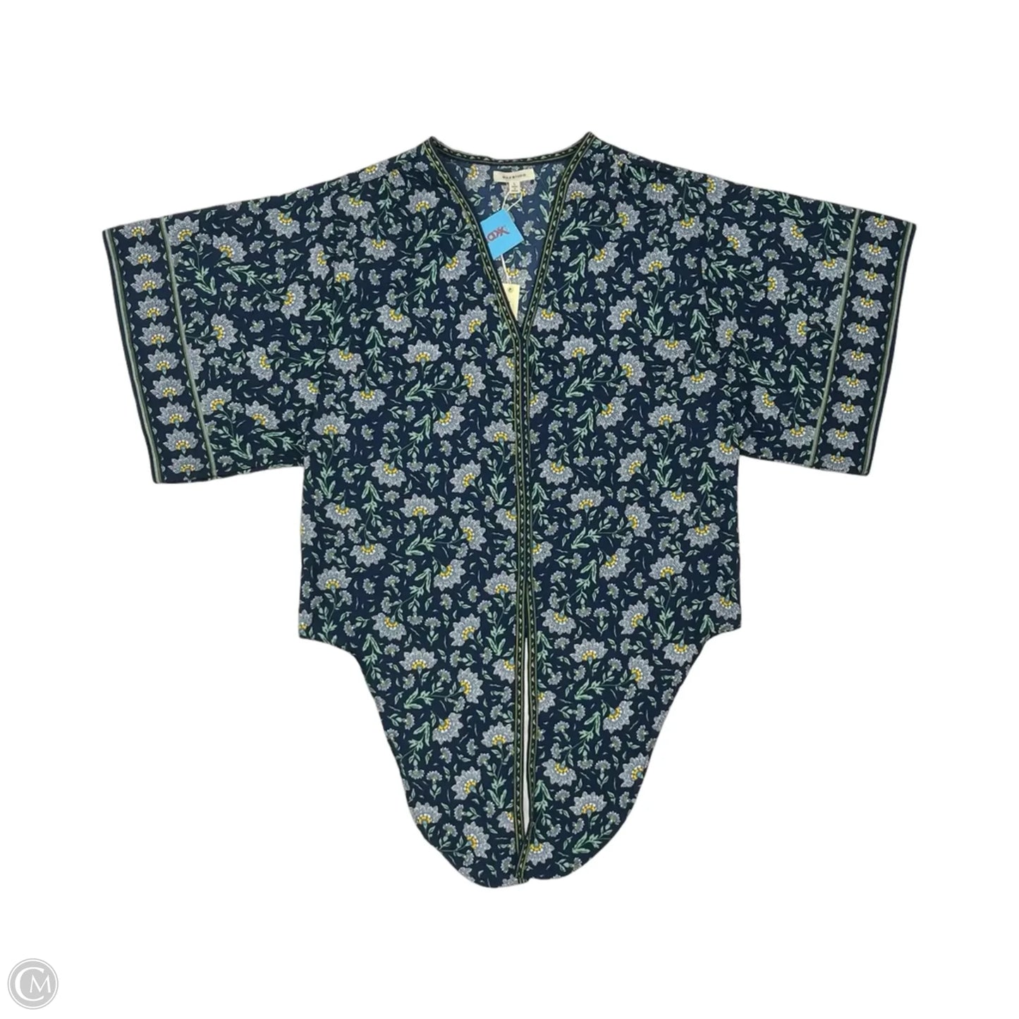 Blouse Short Sleeve By Max Studio In Floral Print, Size: L
