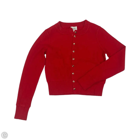 Sweater Cardigan Designer By Jason Wu In Red, Size: S