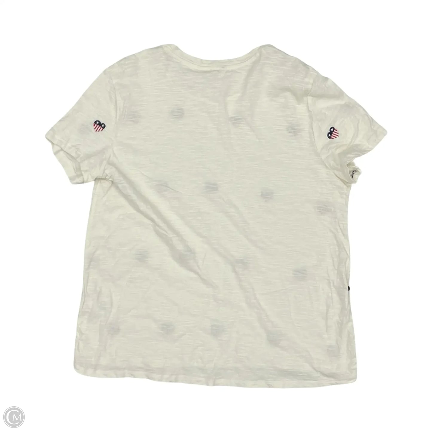Top Short Sleeve By Lucky Brand In Blue Red & White, Size: Xl