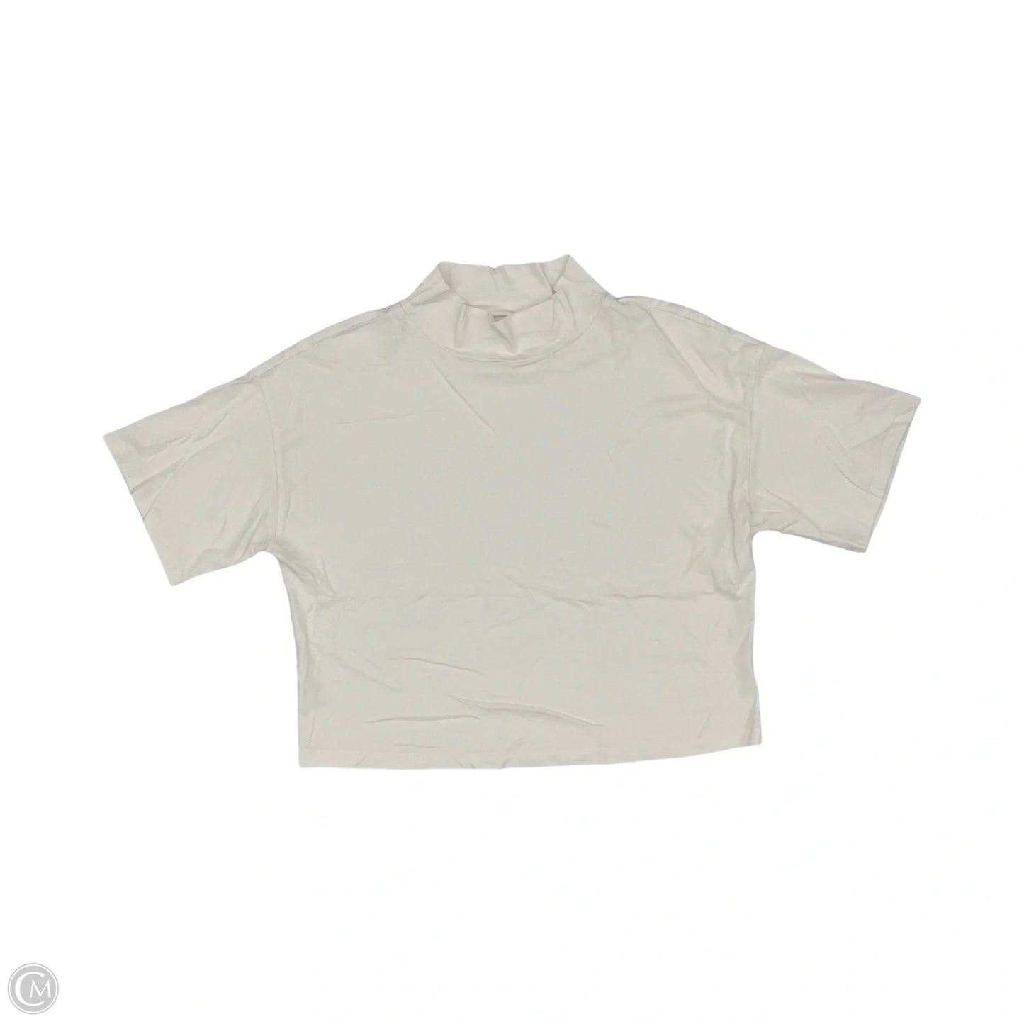 Top Short Sleeve By Loft In Cream, Size: M