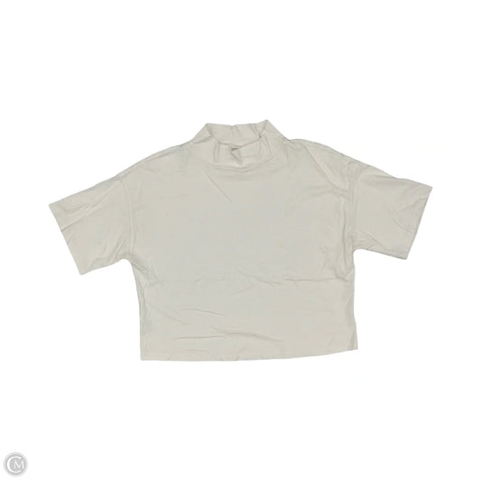 Top Short Sleeve By Loft In Cream, Size: M