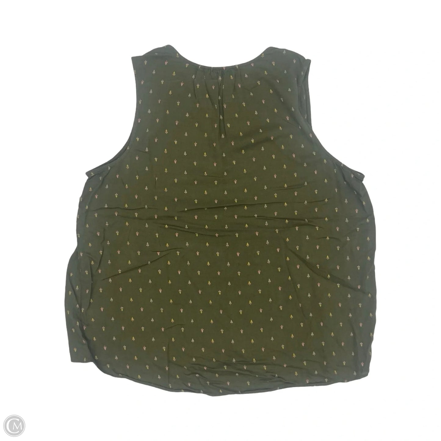 Blouse Sleeveless By Sonoma In Green, Size: Xl