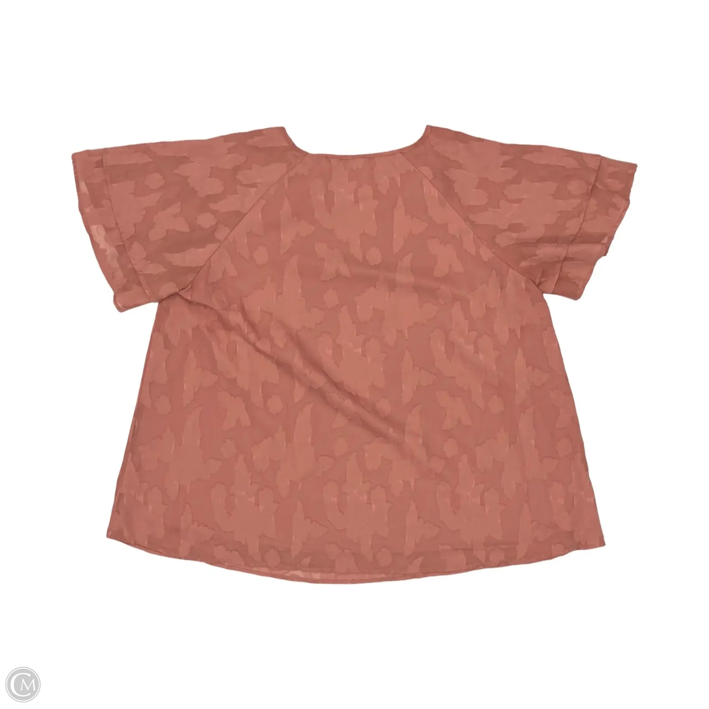 Blouse Short Sleeve By Bloomchic In Pink, Size: 1x