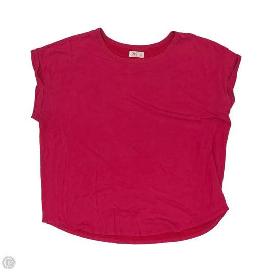 Top Short Sleeve By Maurices In Pink, Size: Xl