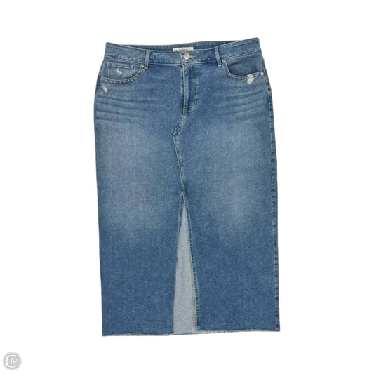 Skirt Midi By Maurices In Blue Denim, Size: 16