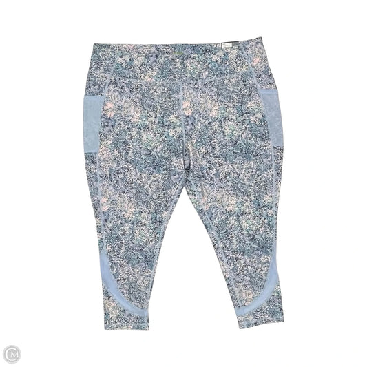 Athletic Leggings Capris By Tek Gear In Multi-colored, Size: 4x