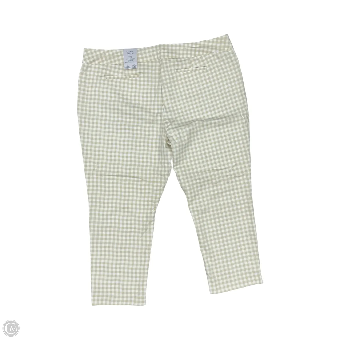 Pants Dress By Croft And Barrow In Tan & White, Size: 30