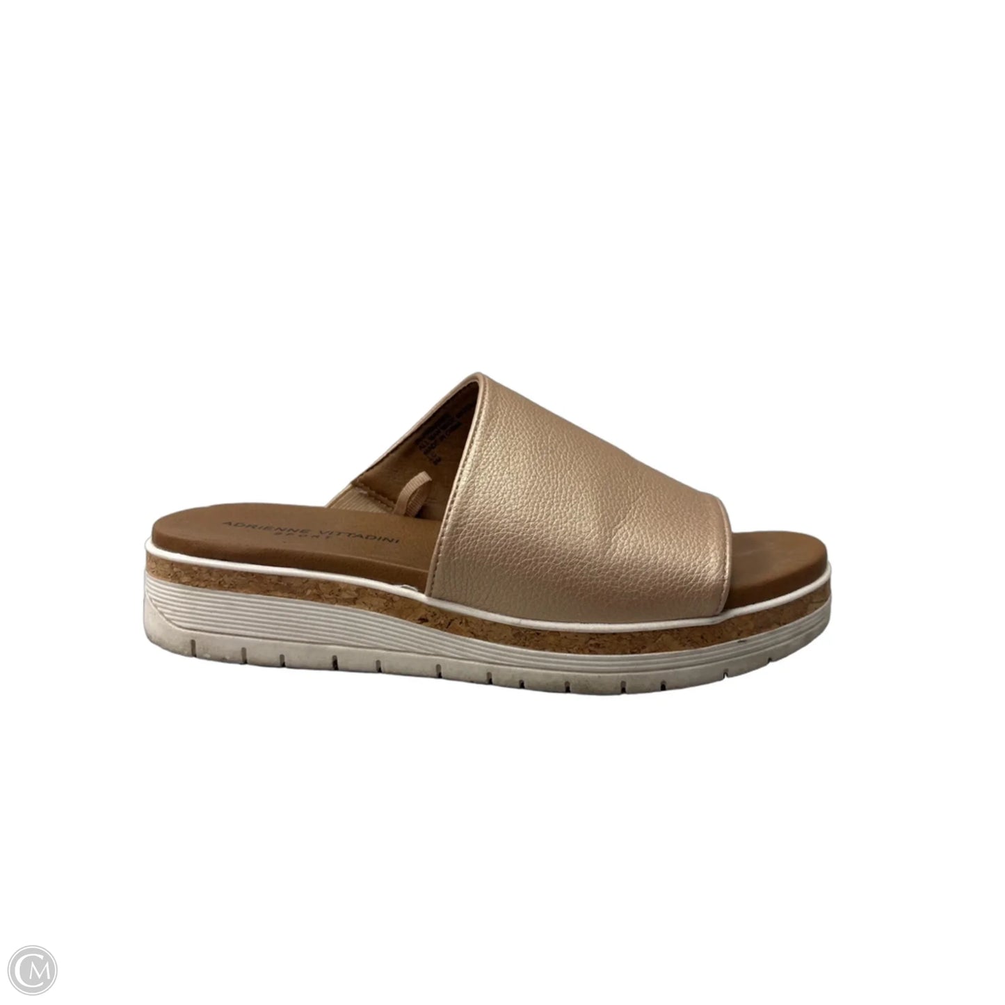 Sandals Flats By Adrienne Vittadini In Rose Gold, Size: 8