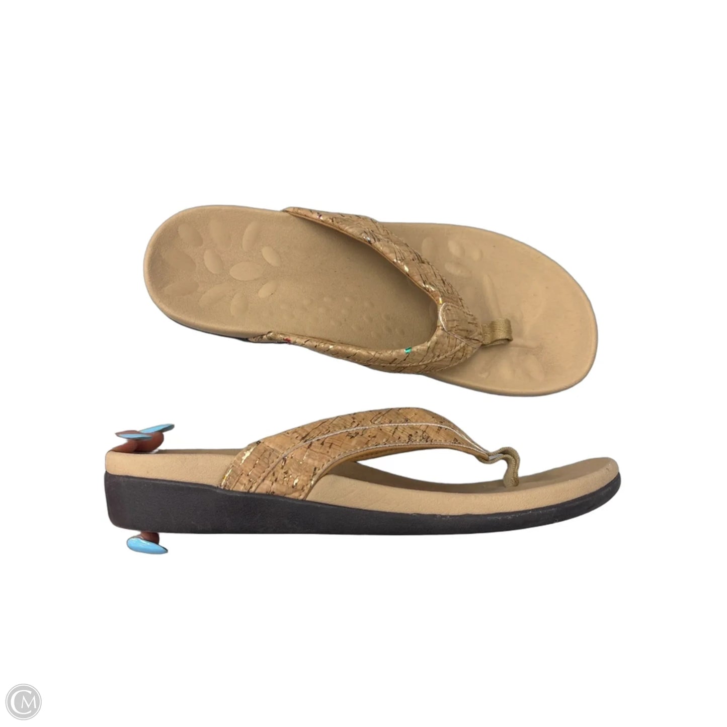 Sandals Flip Flops By Cmf In Brown, Size: 8.5