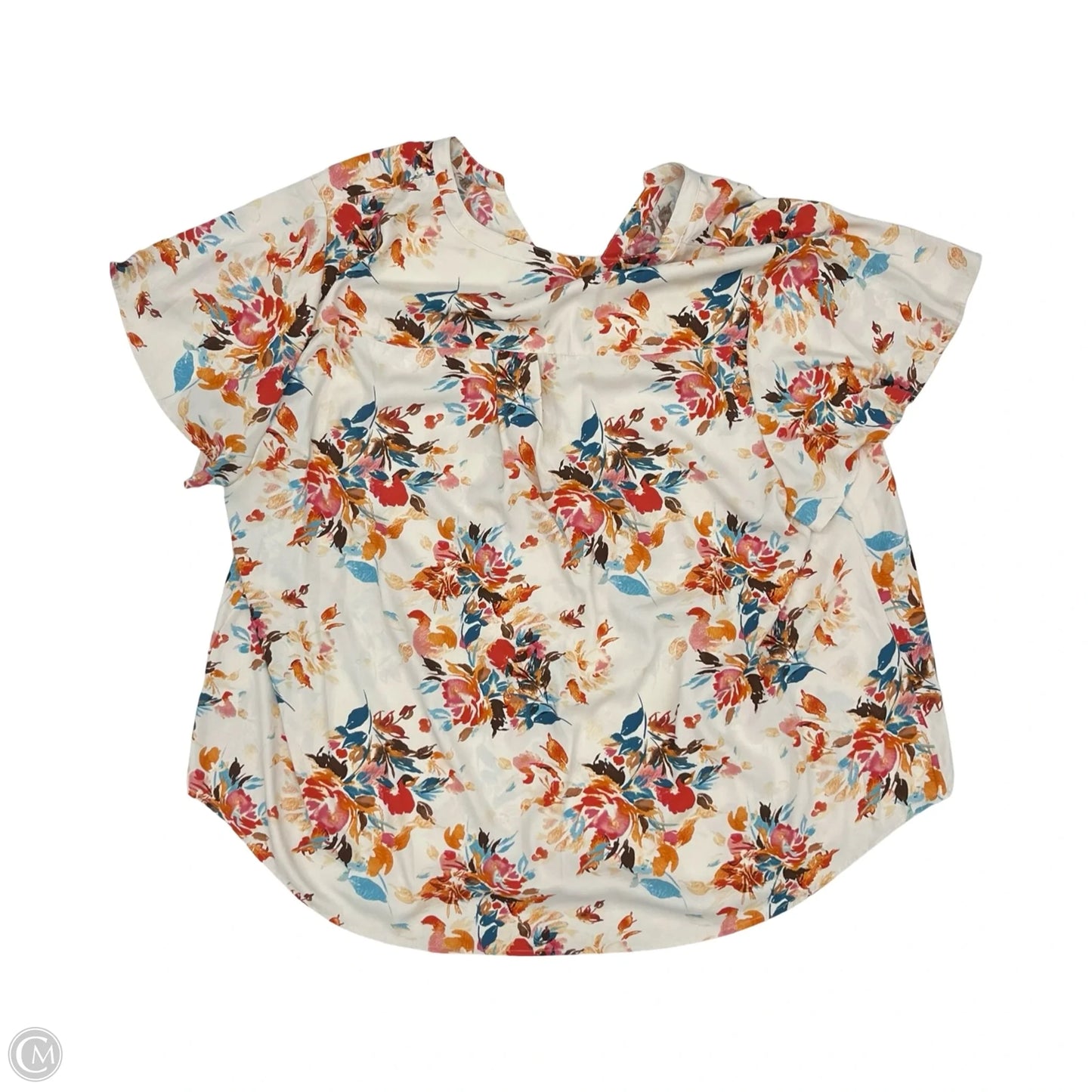Blouse Short Sleeve By Torrid In Floral Print, Size: 4x