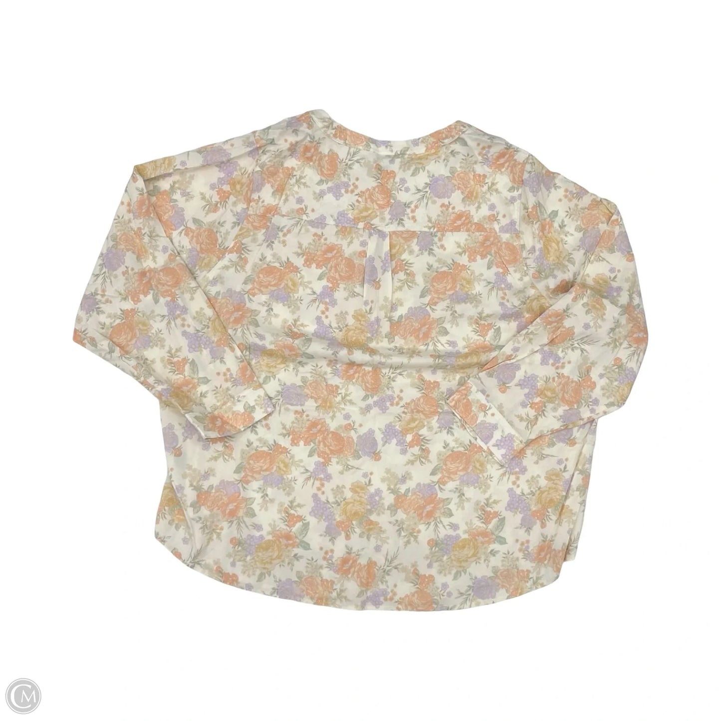 Blouse Long Sleeve By Torrid In Floral Print, Size: 4x